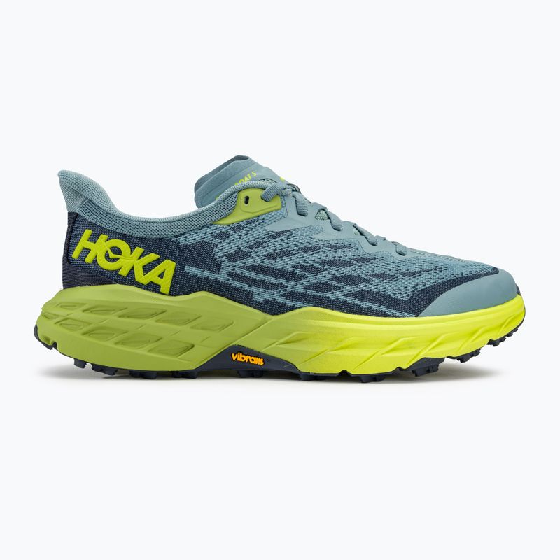 Pánska bežecká obuv HOKA Speedgoat 5 stone blue/dark citron 2