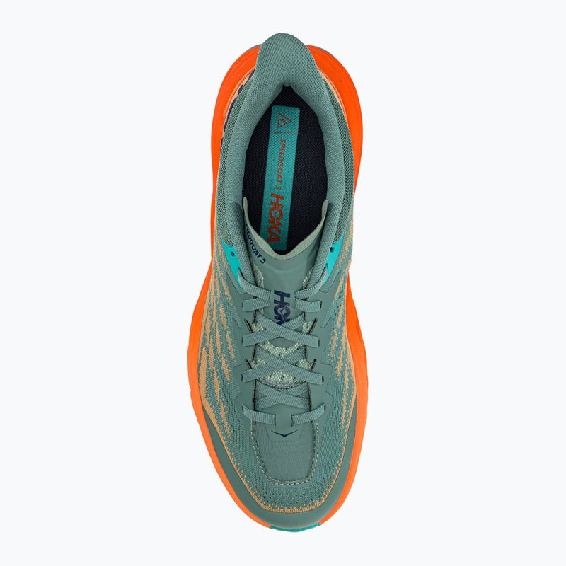Pánska bežecká obuv HOKA Speedgoat 5 green-orange 1123157-TMOR 5
