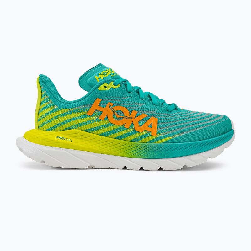 Dámska bežecká obuv HOKA Mach 5 blue/yellow 1127894-CEPR 2