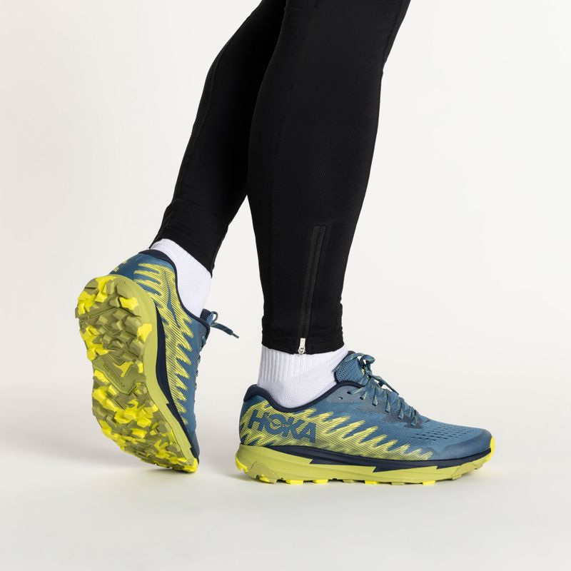 Pánska bežecká obuv HOKA Torrent 3 bluesteel/dark citron 2