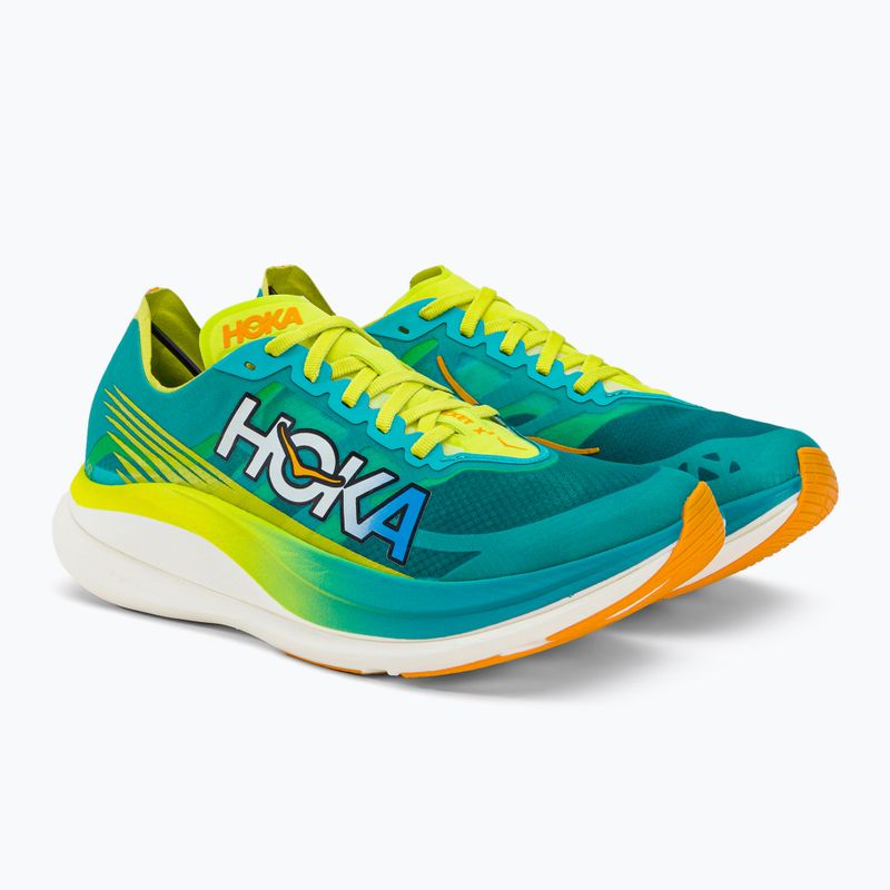 HOKA Rocket X 2 pánska bežecká obuv blue/yellow 1127927-CEPR 3
