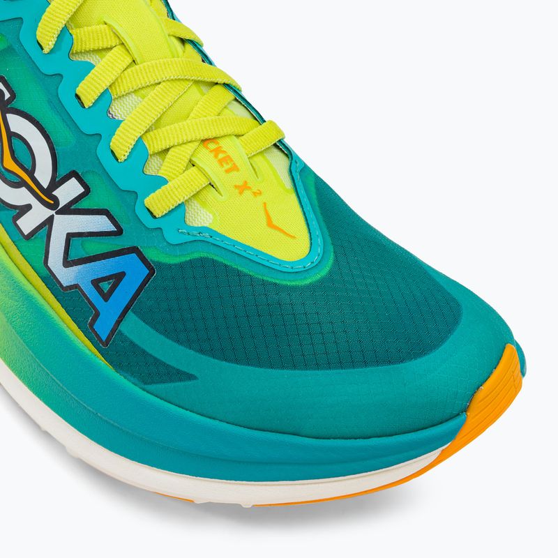 HOKA Rocket X 2 pánska bežecká obuv blue/yellow 1127927-CEPR 7