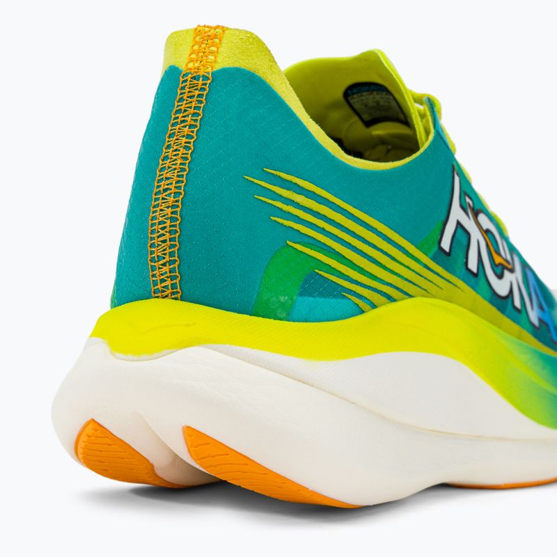 HOKA Rocket X 2 pánska bežecká obuv blue/yellow 1127927-CEPR 8