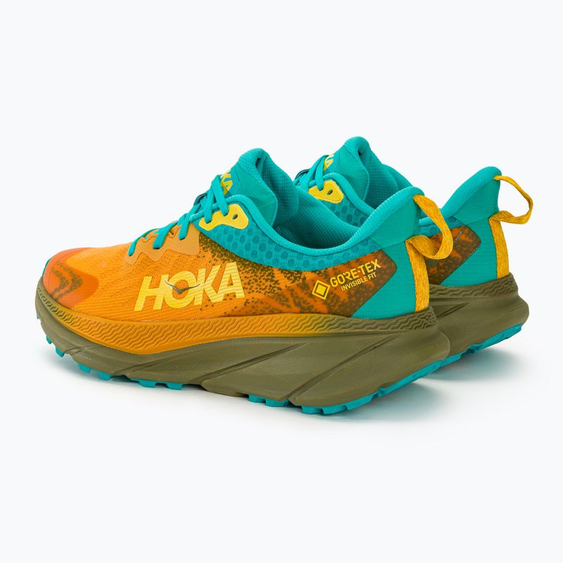 Pánska bežecká obuv HOKA Challenger ATR 7 GTX golden yellow/avocado 3
