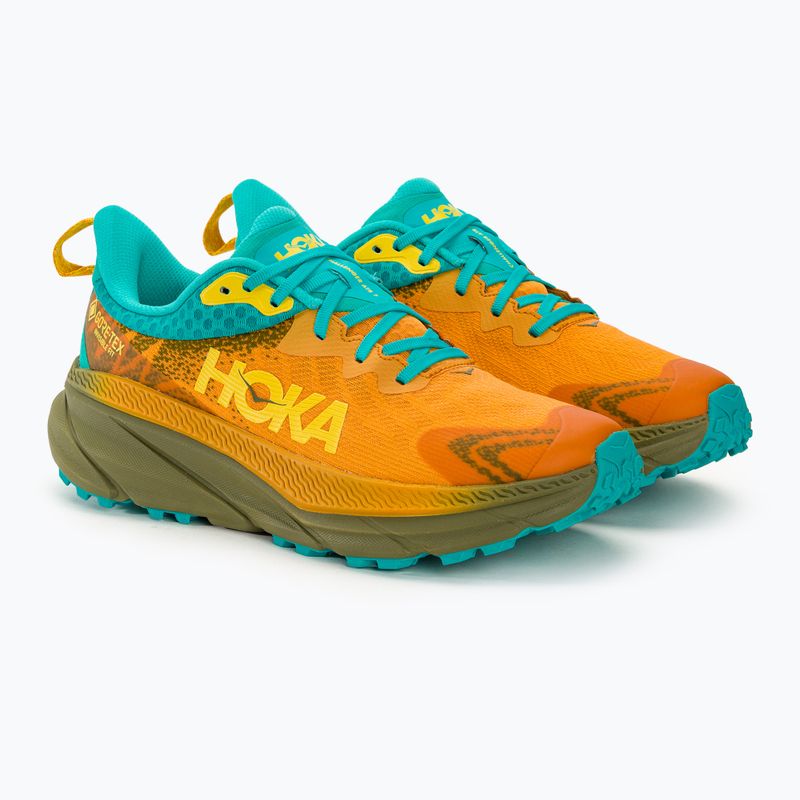 Pánska bežecká obuv HOKA Challenger ATR 7 GTX golden yellow/avocado 4
