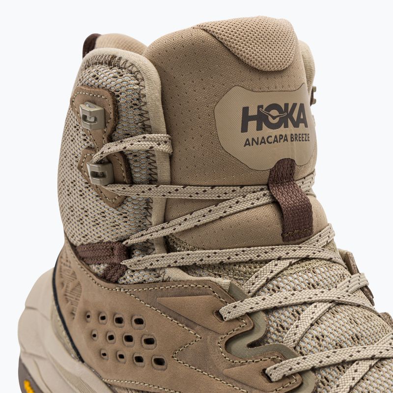 Pánske trekové topánky HOKA Anacapa Breeze Mid dune/oxford tan 8