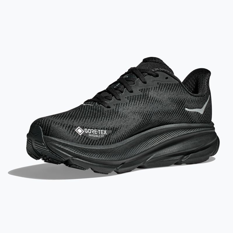 Dámska bežecká obuv HOKA Clifton 9 GTX black/black 8