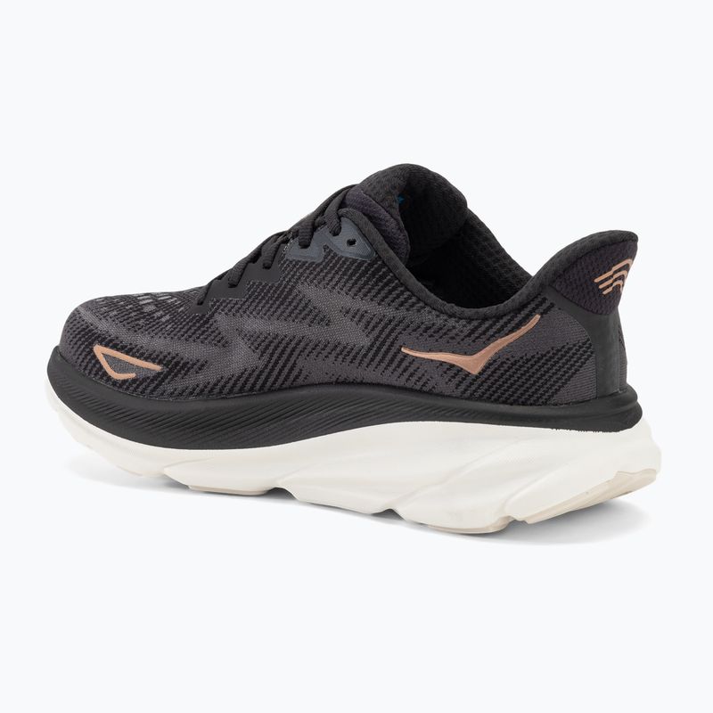 Dámska bežecká obuv HOKA Clifton 9 black/rose gold 3