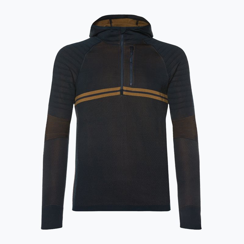 Pánska termo mikina Smartwool Intraknit Merino Tech deep navy-fox brown 3