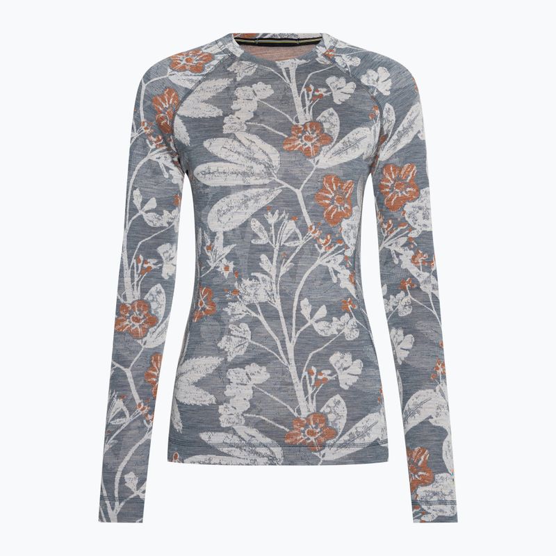 Dámska termoaktívna mikina Smartwool Merino 250 Baselayer Crew Boxed winter sky floral 3