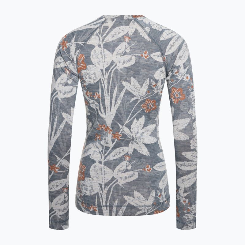 Dámska termoaktívna mikina Smartwool Merino 250 Baselayer Crew Boxed winter sky floral 4