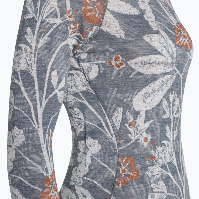 Dámska termoaktívna mikina Smartwool Merino 250 Baselayer Crew Boxed winter sky floral 5