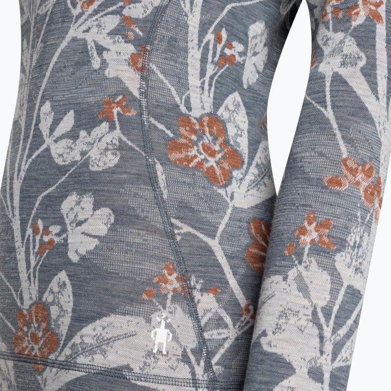 Dámska termoaktívna mikina Smartwool Merino 250 Baselayer Crew Boxed winter sky floral 6
