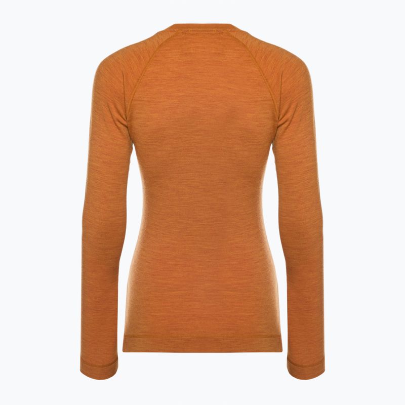 Dámska termoaktívna mikina Smartwool Merino 250 Baselayer Crew Boxed marmalade heather 4