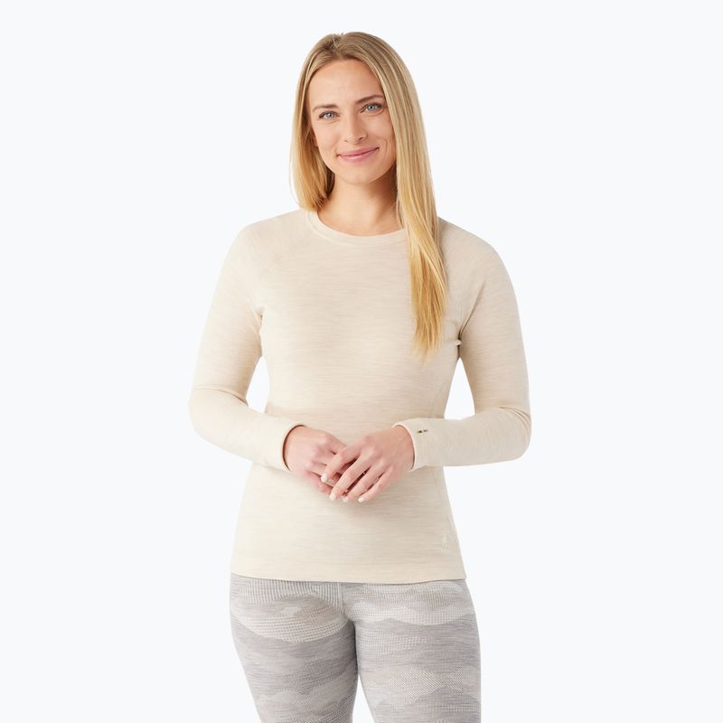 Dámske termo tričko Smartwool Merino 250 Baselayer Crew Boxed almond heather