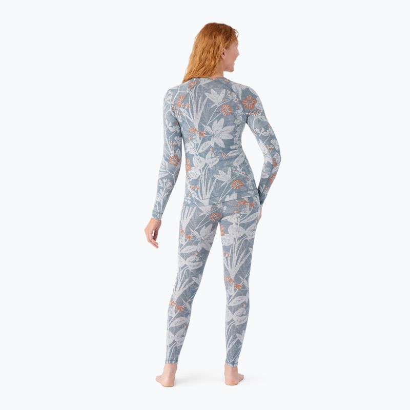 Dámska termoaktívna mikina Smartwool Merino 250 Baselayer Crew Boxed winter sky floral 2