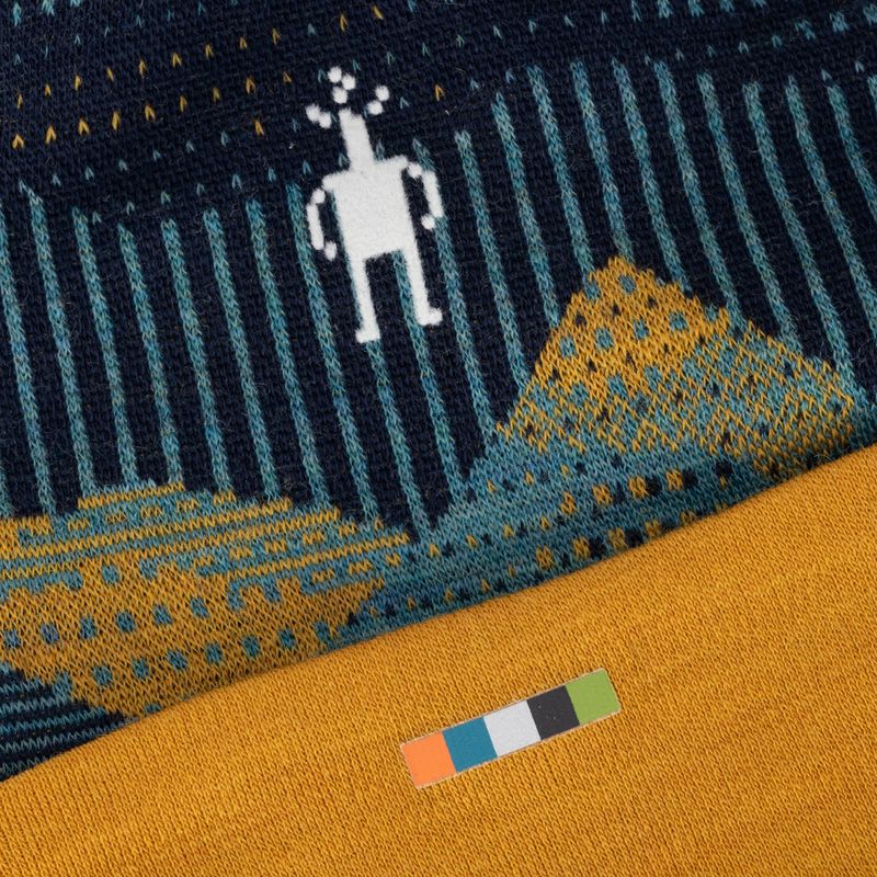 Detská zimná čiapka Smartwool Thermal Merino Reversible Cuffed blueberry mtn scape 2