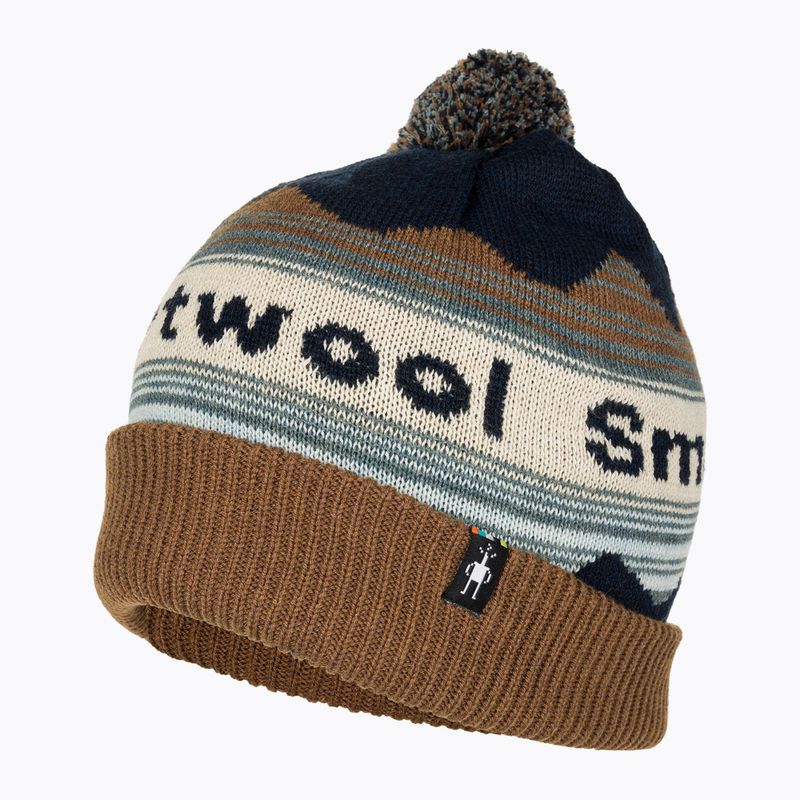 Smartwool Knit Winter Pattern POM deep navy heather beanie 3