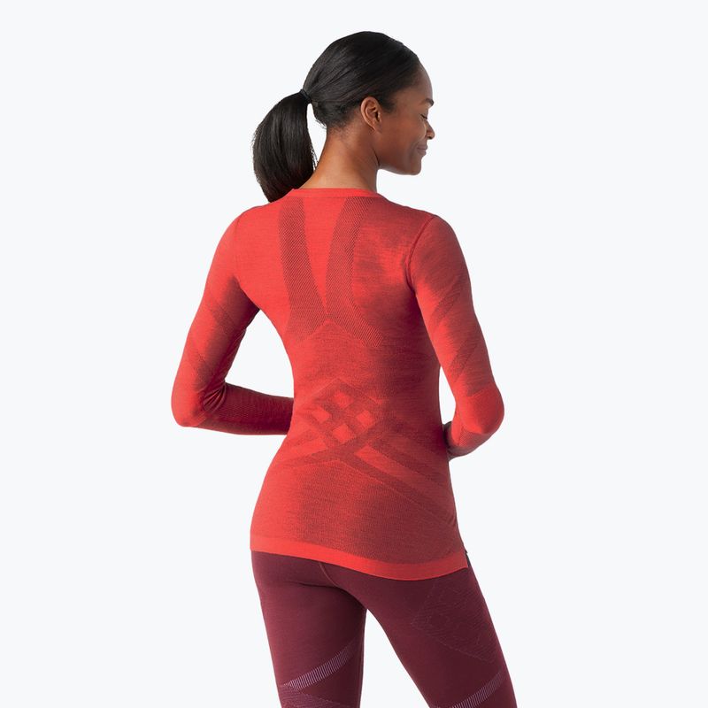 Dámska termoakčná mikina Smartwool Intraknit Thermal Merino Baselayer Crew scarlet/black 6