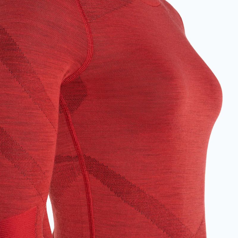 Dámska termoakčná mikina Smartwool Intraknit Thermal Merino Baselayer Crew scarlet/black 3