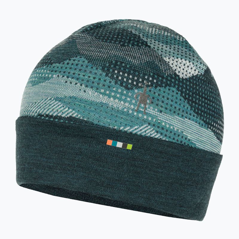 Smartwool Merino Obojstranná čiapka s manžetami twilight blue mtn scape 3