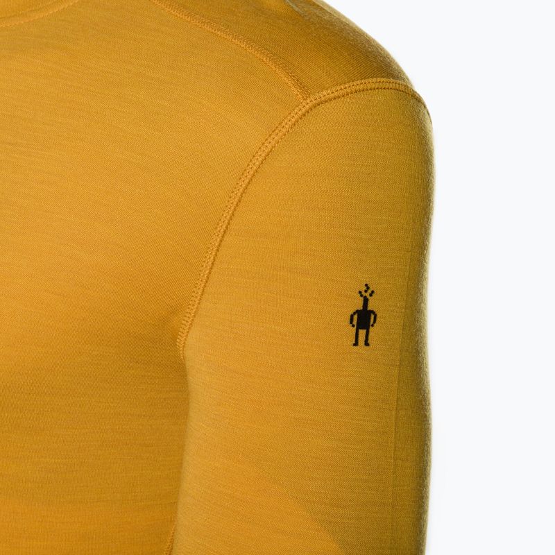 Pánska termoaktívna mikina Smartwool Merino 250 Baselayer Crew Boxed honey gold 5