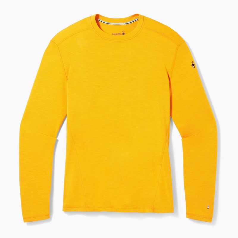 Pánska termoaktívna mikina Smartwool Merino 250 Baselayer Crew Boxed honey gold 6