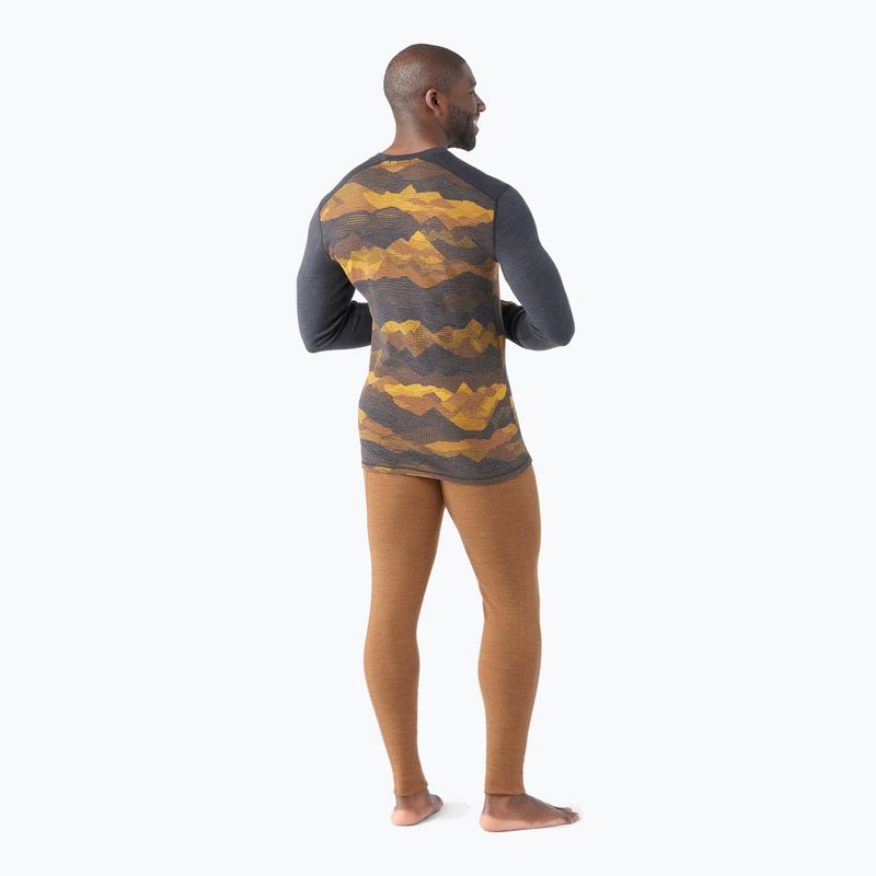 Pánska termoaktívna mikina Smartwool Merino 250 Baselayer Crew Boxed charcoal mtn scape 2