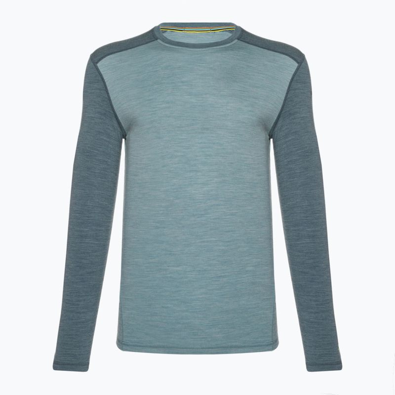 Pánska termoaktívna mikina Smartwool Merino 250 Baselayer Crew Boxed pewter blue-lead 3