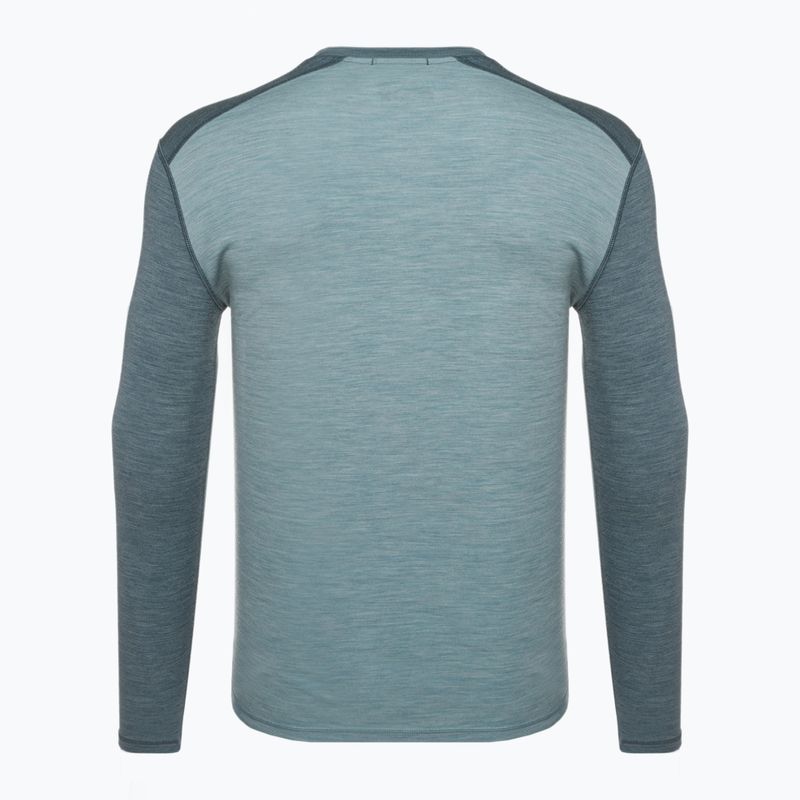 Pánska termoaktívna mikina Smartwool Merino 250 Baselayer Crew Boxed pewter blue-lead 4