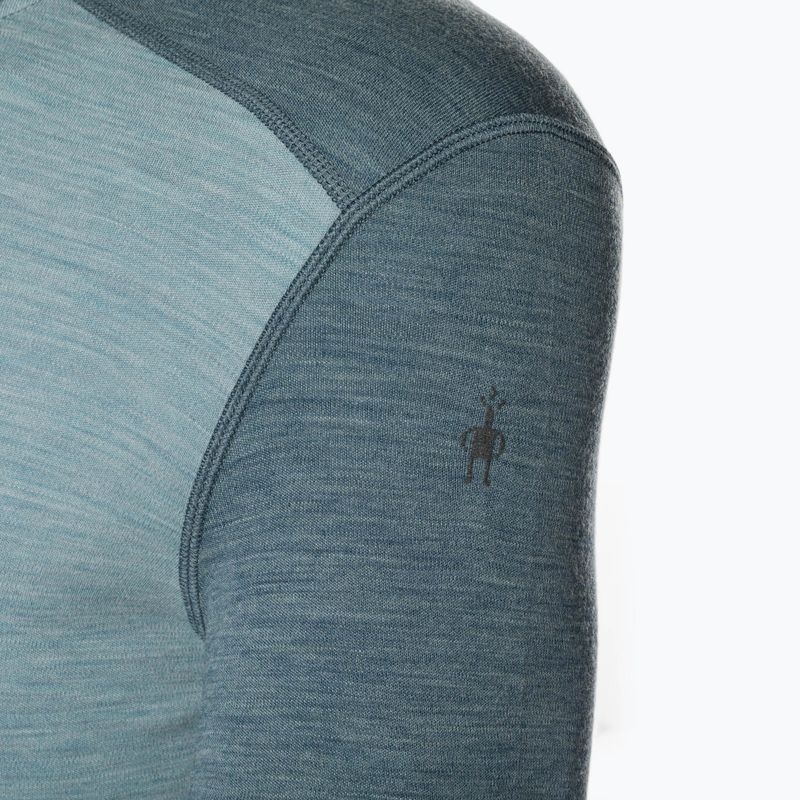Pánska termoaktívna mikina Smartwool Merino 250 Baselayer Crew Boxed pewter blue-lead 5