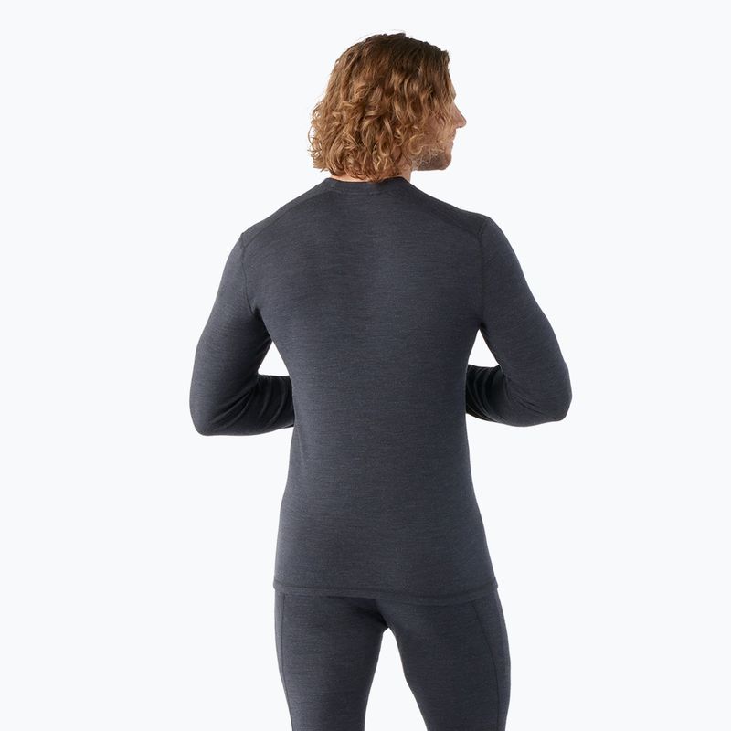 Pánska termoaktívna mikina Smartwool Thermal Merino Baselayer Colorblock Crew Boxed charcoal 2