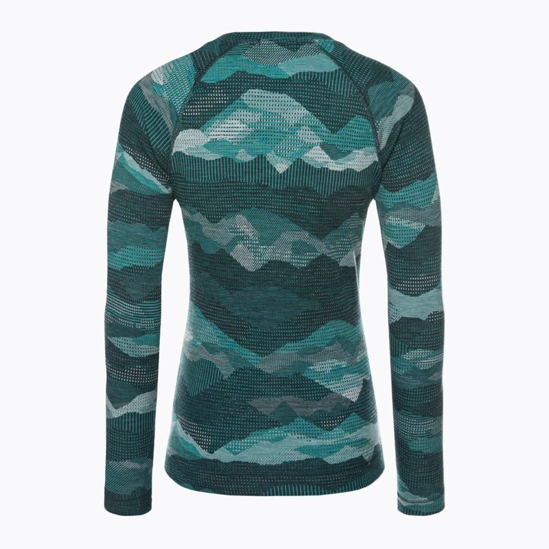 Dámske termo tričko Smartwool Merino 250 Baselayer Crew Boxed twilight blue mtn scape 4