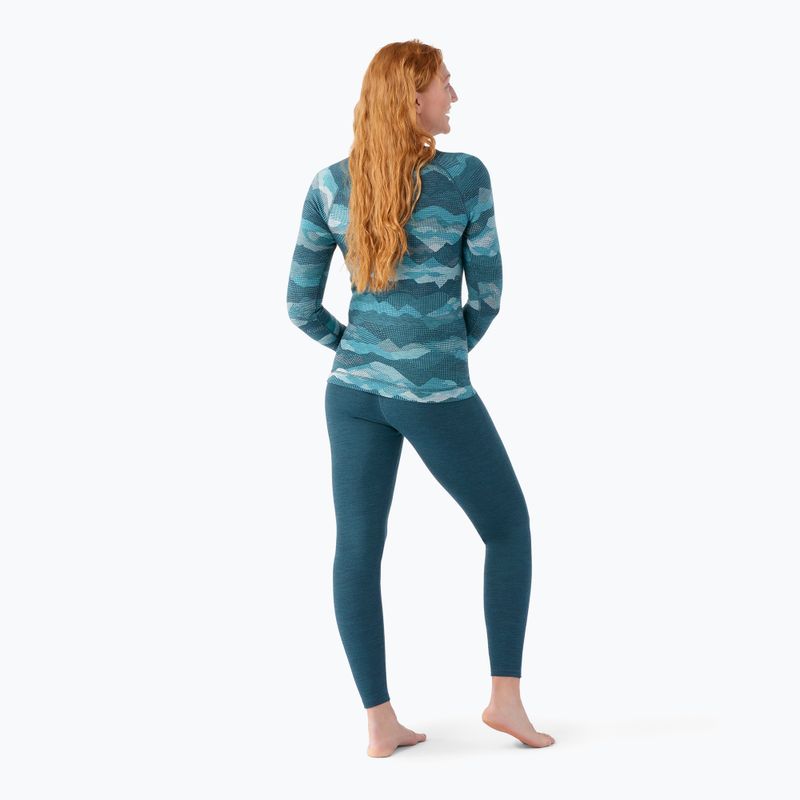 Dámska termoaktívna mikina Smartwool Merino 250 Baselayer Crew Boxed twilight blue mtn scape 2