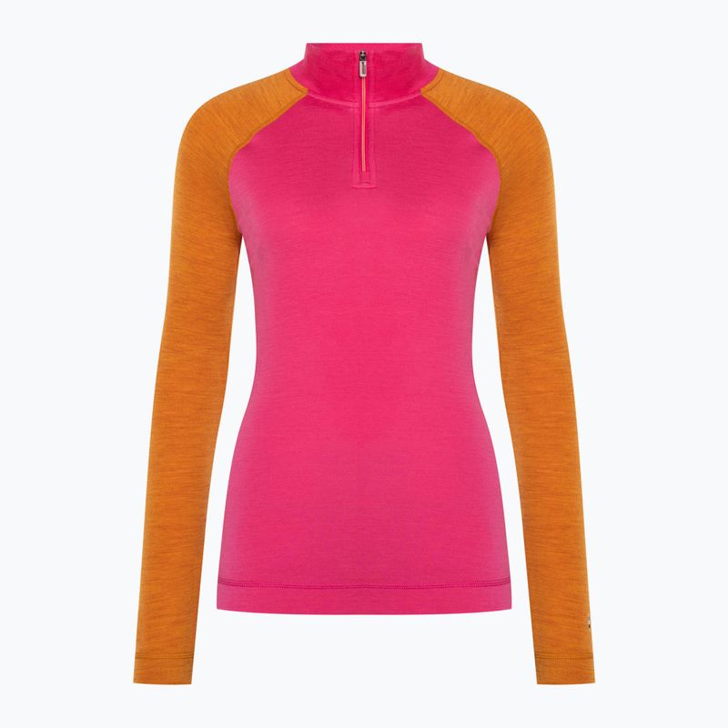 Dámske termoaktívne tričko  Smartwool Classic Thermal Merino Baselayer 1/4 Zip boxed power pink longsleeve 3