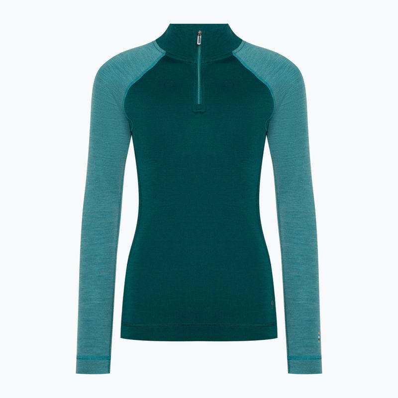 Dámska termoaktívna mikina Smartwool Classic Thermal Merino Baselayer 1/4 Zip Boxed emerald 3