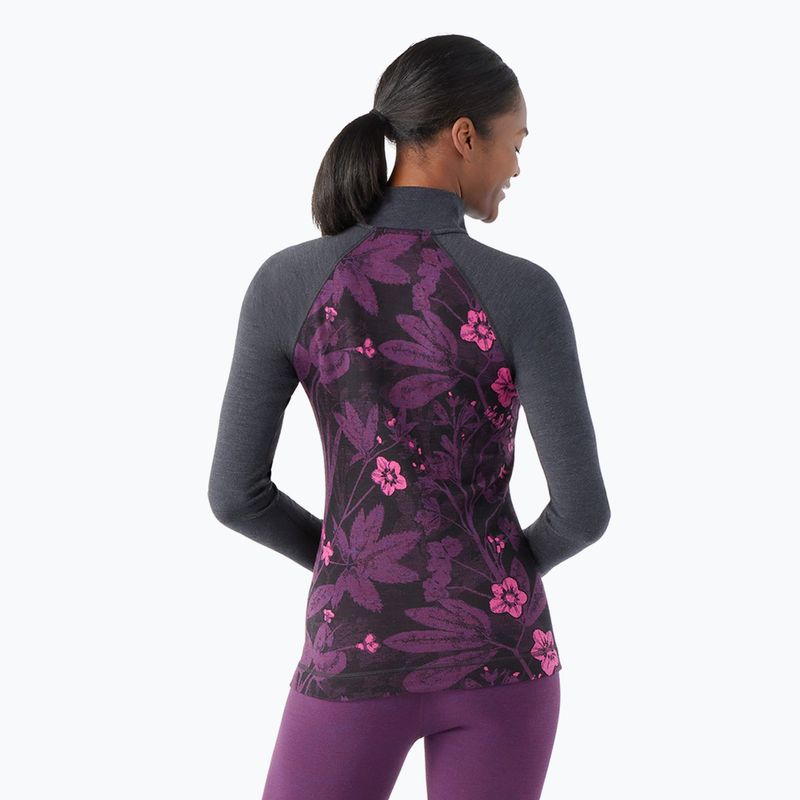Dámska termoaktívna mikina Smartwool Classic Thermal Merino Baselayer 1/4 Zip Boxed purple iris 2