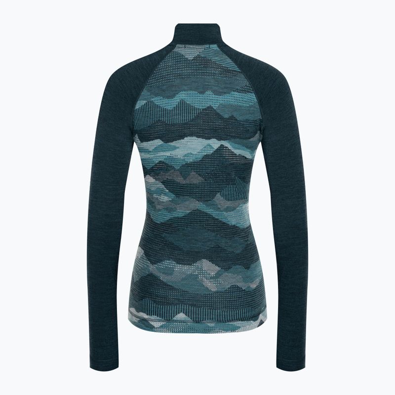 Dámska termoaktívna mikina Smartwool Classic Thermal Merino Baselayer 1/4 Zip Boxed twilight 4