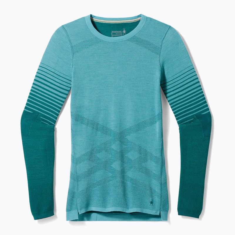 Dámska termoakčná mikina Smartwool Intraknit Thermal Merino Baselayer Pattern Crew cascade 7