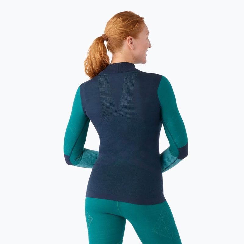 Dámska termoakčná mikina Smartwool Intraknit Thermal Merino Baselayer Colorblock 1/4 Zip navy 2