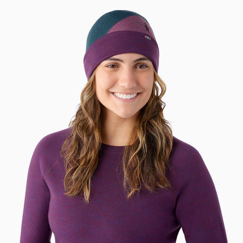 Zimná čiapka Smartwool Thermal Merino Colorblock twilight blue heather 5