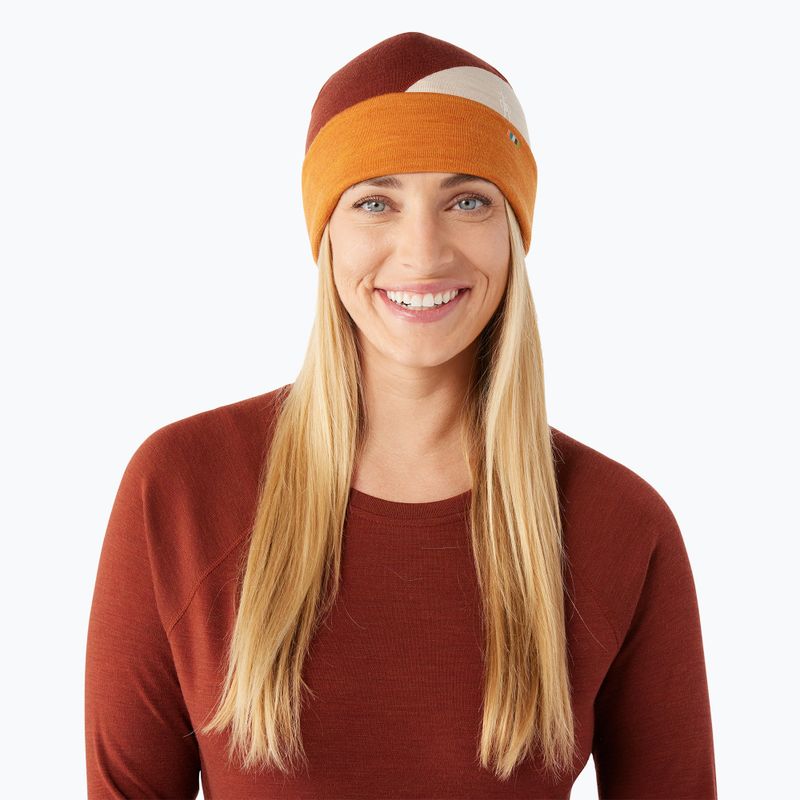 Zimná čiapka Smartwool Thermal Merino Colorblock marmalade heather 2
