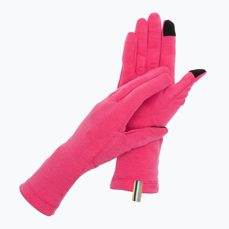 Rukavice Smartwool Thermal Merino power pink na trekking
