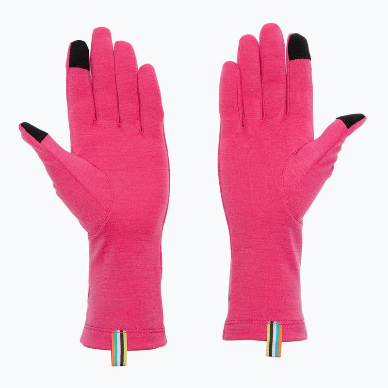 Rukavice Smartwool Thermal Merino power pink na trekking 2