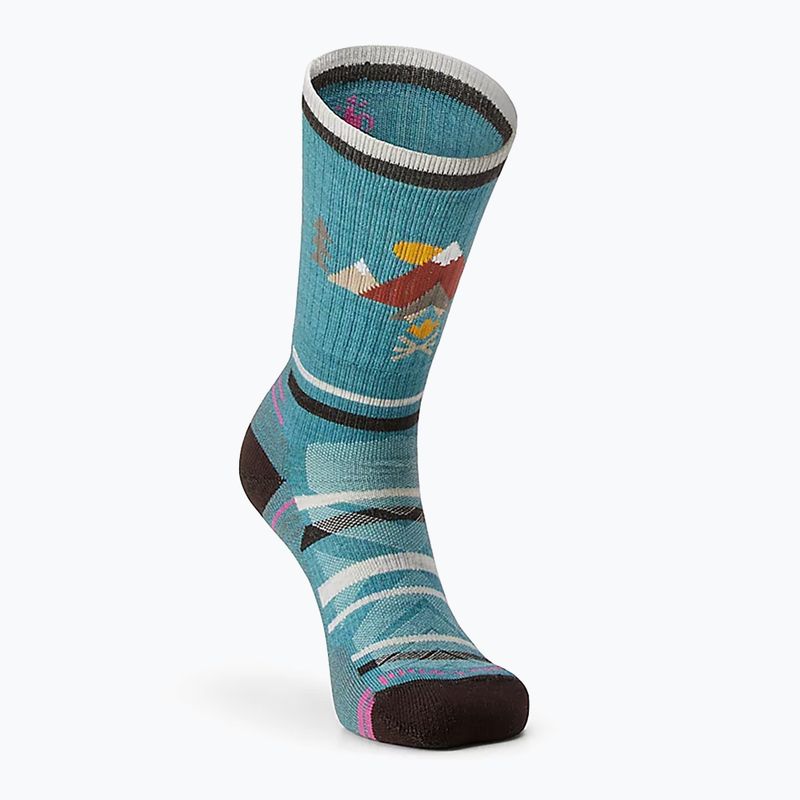Dámske trekingové ponožky Smartwool Hike Light Cushion Under The Stars Crew kaskádovo zelené 6