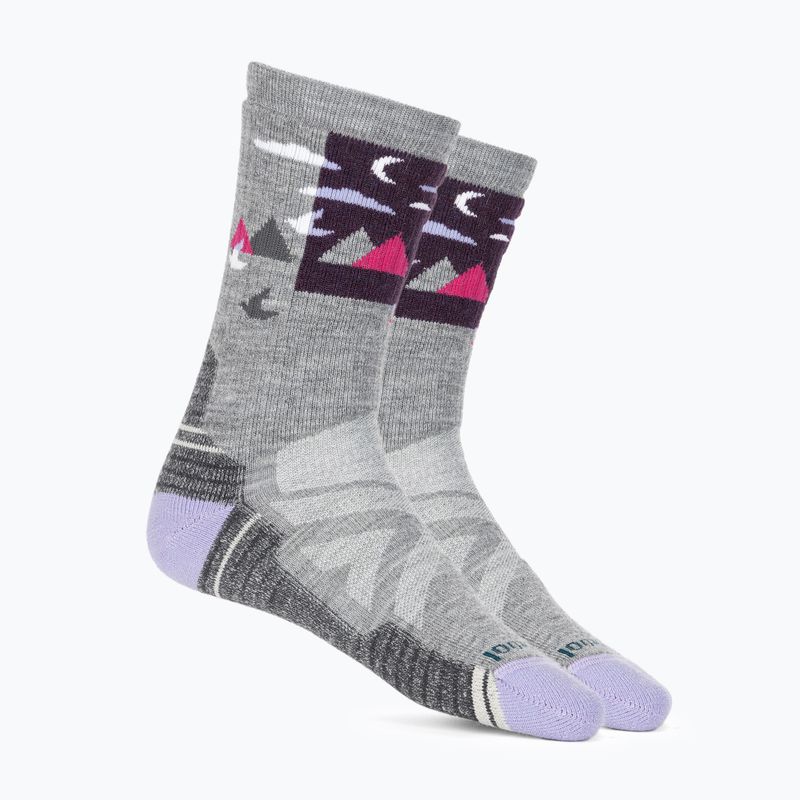 Dámske trekingové ponožky Smartwool Hike Full Cushion Alpine Perch Crew svetlo šedé