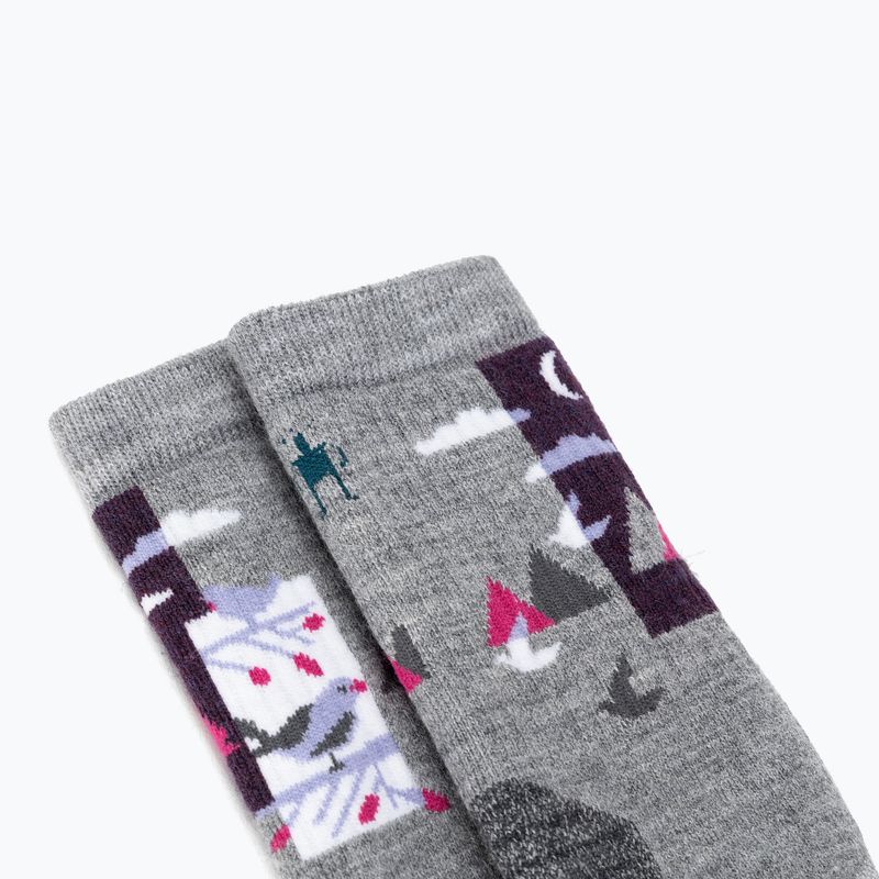 Dámske trekingové ponožky Smartwool Hike Full Cushion Alpine Perch Crew svetlo šedé 3