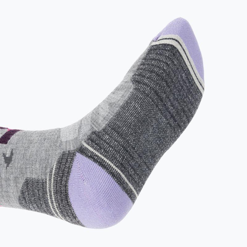 Dámske trekingové ponožky Smartwool Hike Full Cushion Alpine Perch Crew svetlo šedé 5