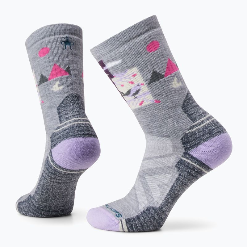Dámske trekingové ponožky Smartwool Hike Full Cushion Alpine Perch Crew svetlo šedé 9