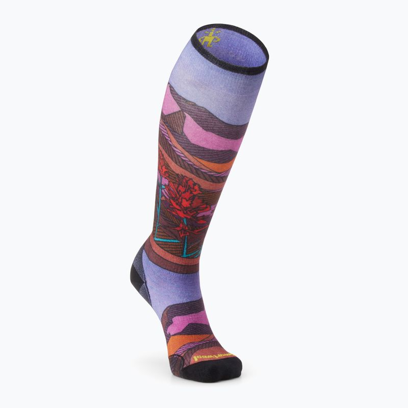 Smartwool dámske lyžiarske ponožky Ski Zero Cushion Floral Field Print OTC picante 5